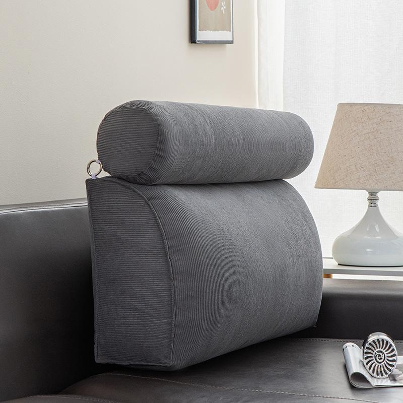 

Modern Bed Headboard Pillow with Headrest, Removable Cover, 70×17×45 cm 45cmx70cm