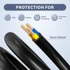 1/3/5M 1 Way Gang Extension Lead 13 AMP Single Socket Extension Cord Home Office 3 Pin Plug Power Strip