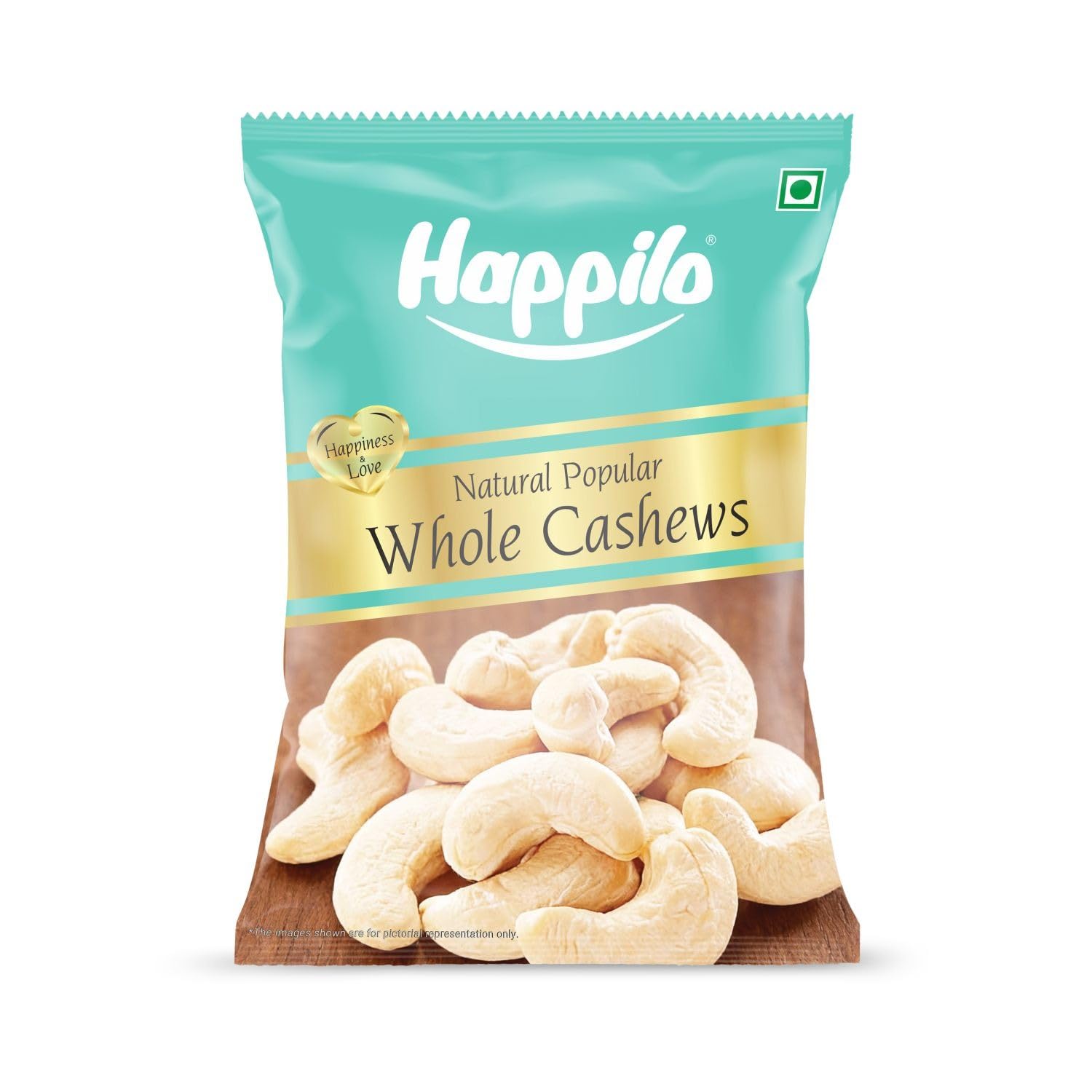 Happilo Natural Popular Cashews 400g Value Pack | Dry Fruits, Kaju, Healthy Snacks | Unsalted Cashew Nuts | Crunchy, Nutritious & Delicious Nuts