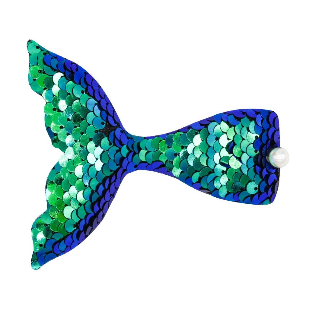New Fashion Kids Sirena Forcine Cartoon Coda di pesce Paillettes Fermaglio per capelli per ragazze Accessori per capelli per bambini