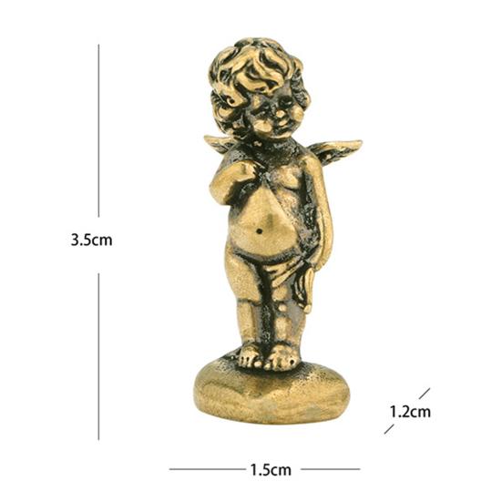Lindo adorno de Cupido de Eros, líneas claras, ornamental portátil