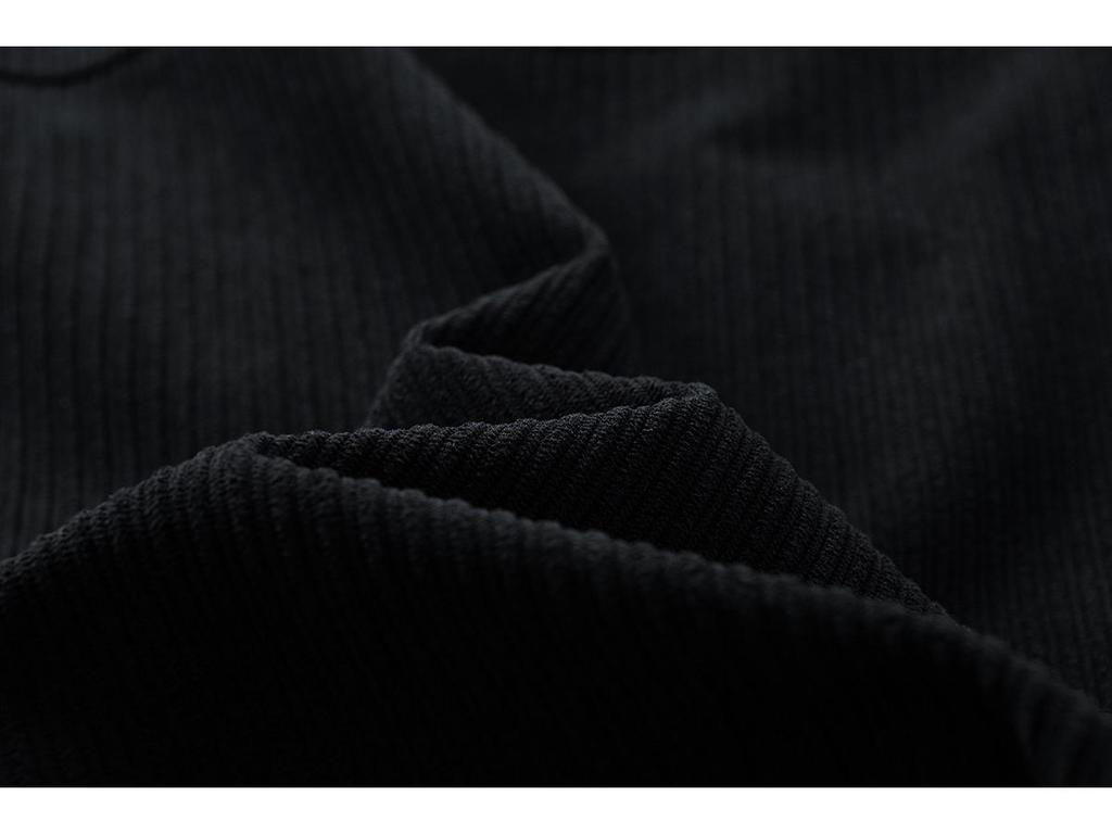 Cross-Border E-Commerce Corduroy Jacket, M-8XL Plus Size, Windproof, Work-Ready, Lapel Style, Thickened Velvet for Fat People