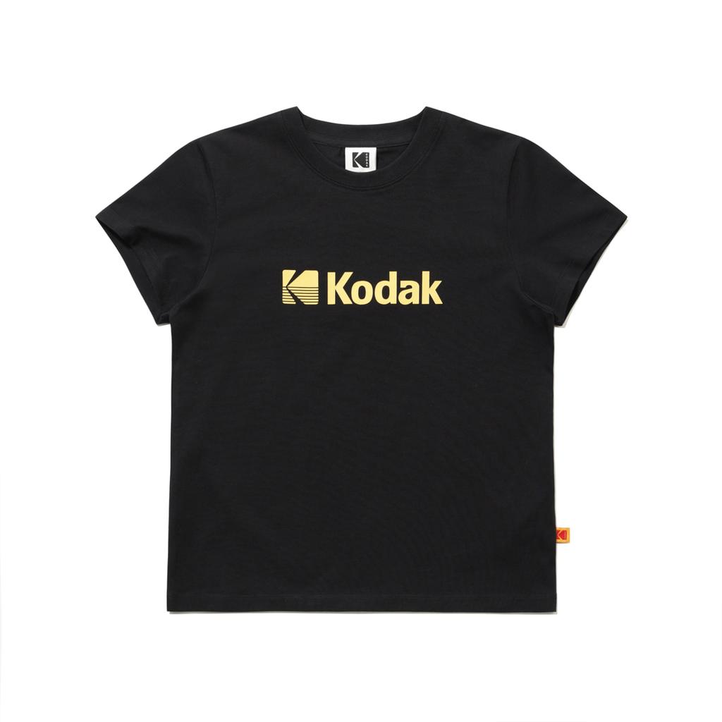 KODAK Essentials Big Logo Askin Short Sleeve T-Shirt Women'S Black