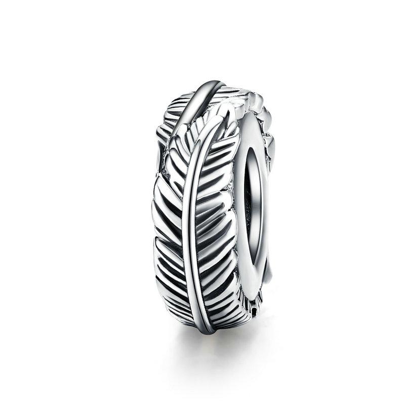 BAMOER Silver Charm Collection 925 Silver Dazzling CZ Beads Fit Bracelets & Bangles Jewelry