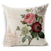 Retro Colorful Flowers Pillows Floral Pillowcase For Home Decorative Decoration Sofa Pillowcase