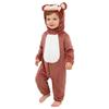 Unisex Toddler Baby Animal Jumpsuit Long Sleeve Zip Up Cute Cartoon Hooded 3D Tail Cosplay Costume