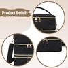 Nail Polish Organizer Bag Oxford Cloth 3 Layer Travel Stylish Versatile Zipper Closure Large