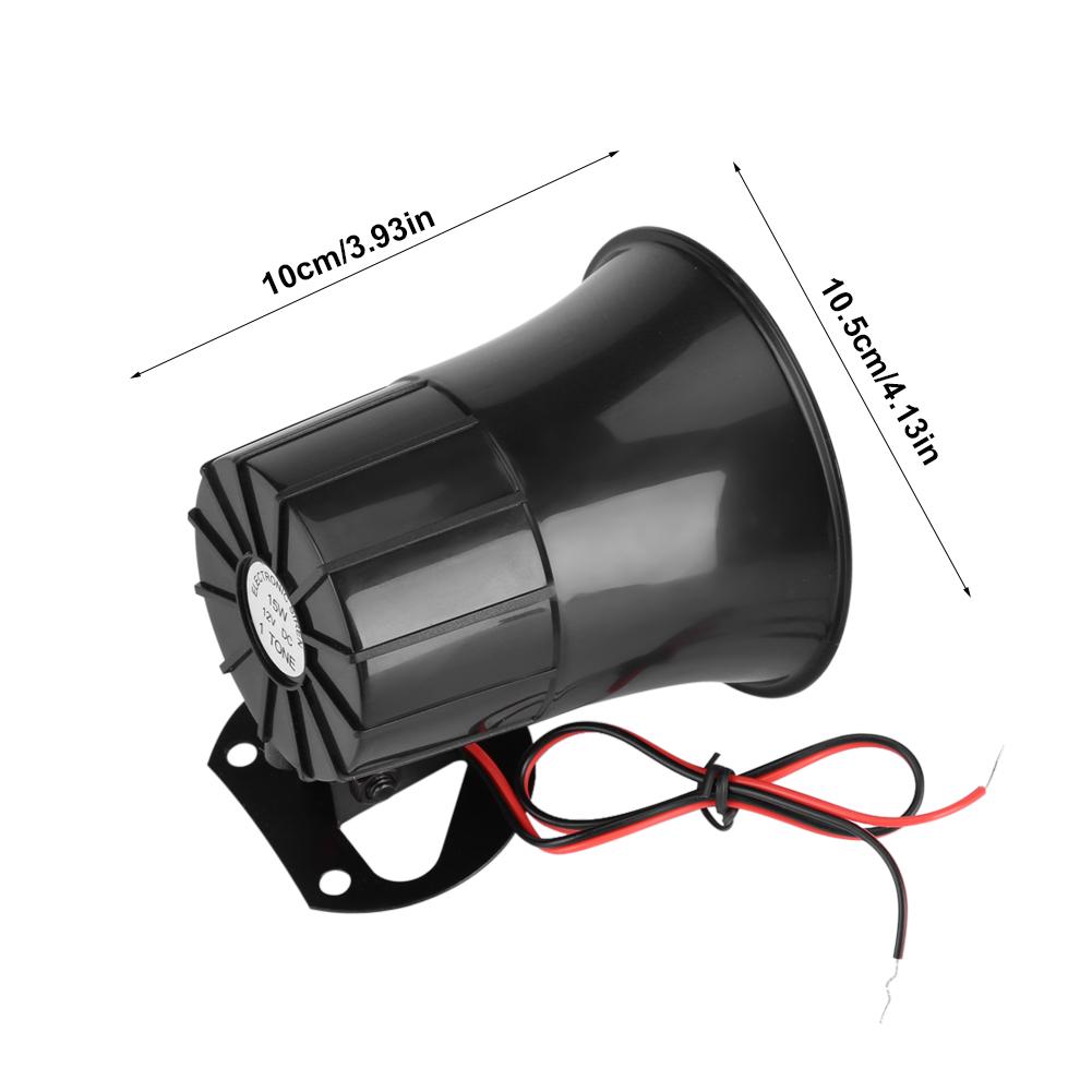 DC12V 15W Kabelgebundener Alarm Lauter Ton Hupe mit Halterung für Heim-Sicherheitssystem