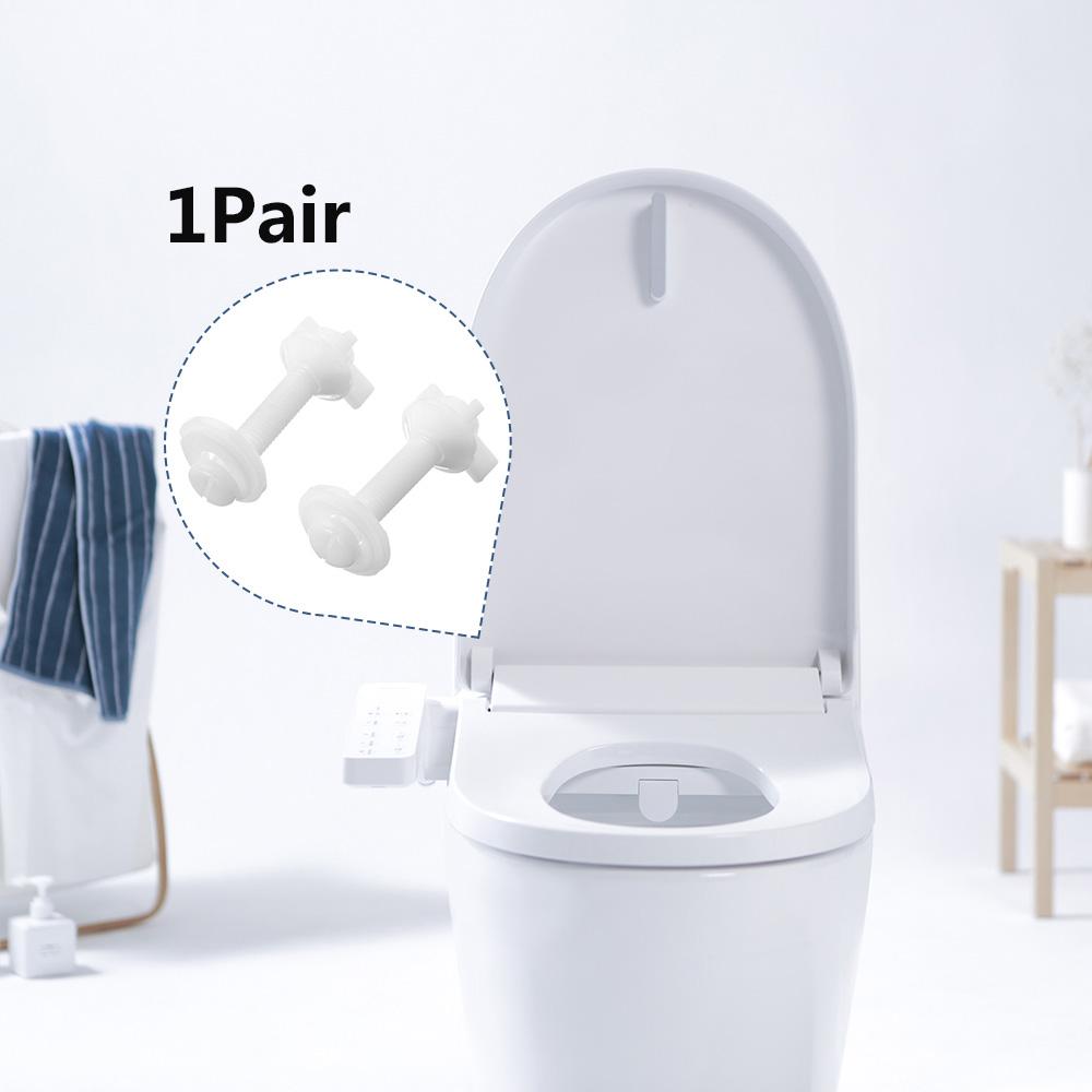 1Pair Household Easy Installation Universal Fixing Screws Bathroom Nut Bolts Toilet Seat Hinges