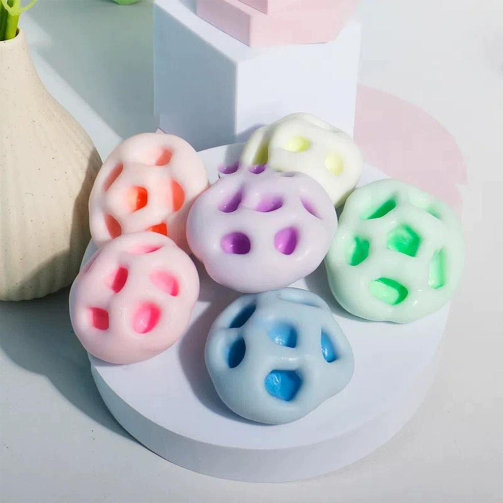 Realistic Mochi-like Texture Stress Ball Soft Fidget Sensory Toy For AutismSlow Rebound Squeeze Toy For Adults Kids Christmas