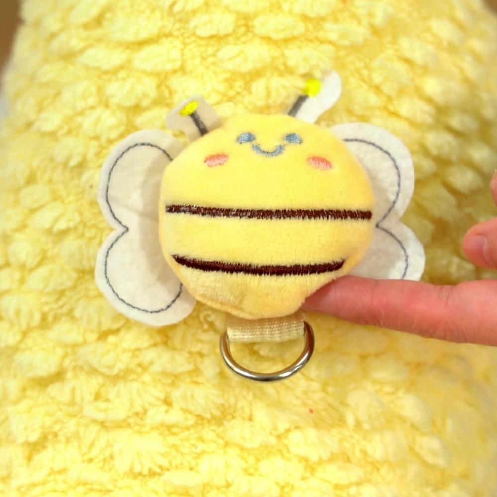 Cute Soft Pet Dog Clothes Bee Pattern Catoon Dog Clothing Pet Accessories Cat Autumn Winter Clothes Teddy