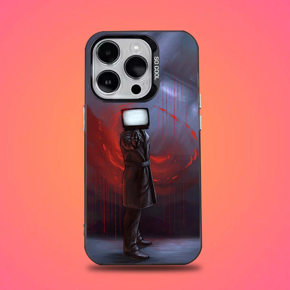 

Skibidi Toilet Phone Case For iPhone 16,15,14,13,12,11,Pro,Max,Plus,Mini,XS,SE Anti Fall Black Matte Hard Bumper iPhone11