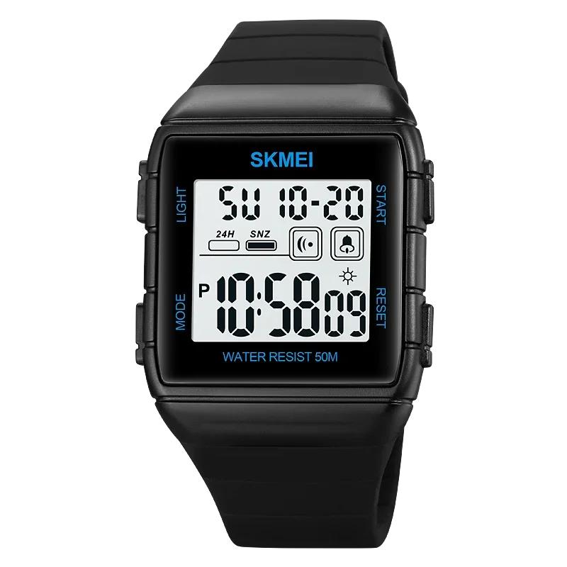 SKMEI 1960 Sports Digital Watch for Men Countdown Electronic Mens Wristwatches Waterproof Military Clock Reloj Masculino 1858