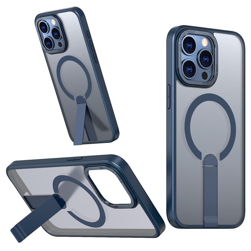 For iPhone 15 Pro Case Compatible with MagSafe Kickstand TPU + Acrylic Phone Cover