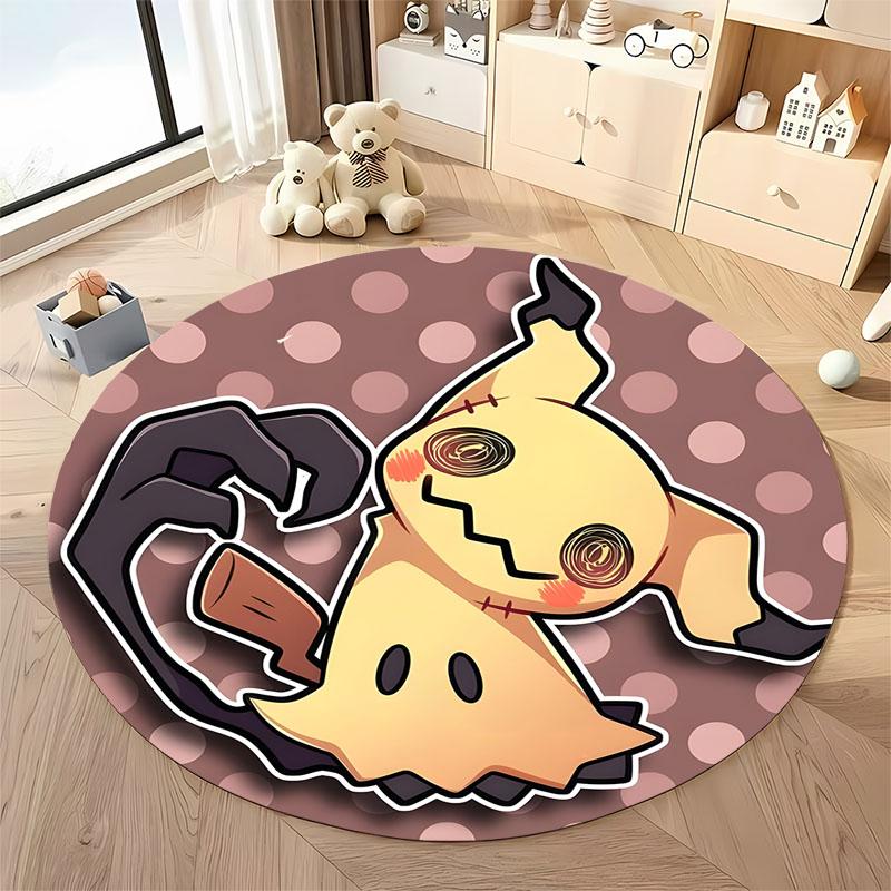 17 Styles Pokemon Cards Print Round Carpet Bedroom LivingRoom Mat Sofa Home Children's Room Decor Rug Free Shipping Holiday Gift