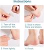 15Pcs Blister Plasters Hydrocolloid Invisible Blister Cushion Gel Blister Prevention for Heel Foot Toe and Guard Skin (Rectangle Styles)