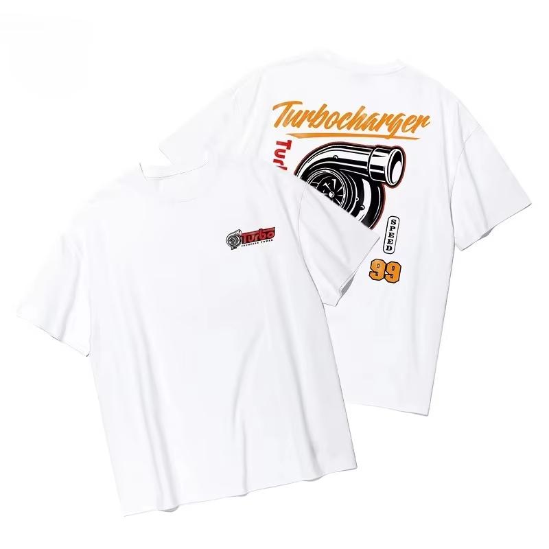 Unisexs Tshirt Turbocharged Turbo Graphic Print Fashionable Casual Highquality Breathable Unisexs Roundneck Tshirt 2026 Summer