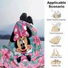 1pc Minnie Printing Blanket - Soft, All-Season Throw for Office Blanket,Personalized Gift with Adorable Cartoon Design