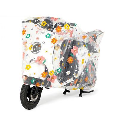 Motorcycle Cover Waterproof Sunscreen Dustproof Elastic Folding PEVA Motorbike Cover for Outdoor