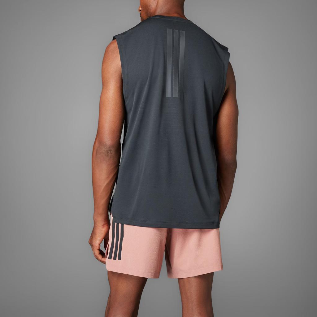 adidas Logo Sportlich Lässig Ärmellose Weste Herren Tops Schwarz Anthrazit JM3190