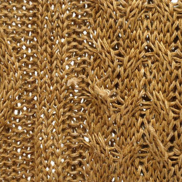 EDIFICE linen Long sleeve knit cardigan 46 khaki Men's Used