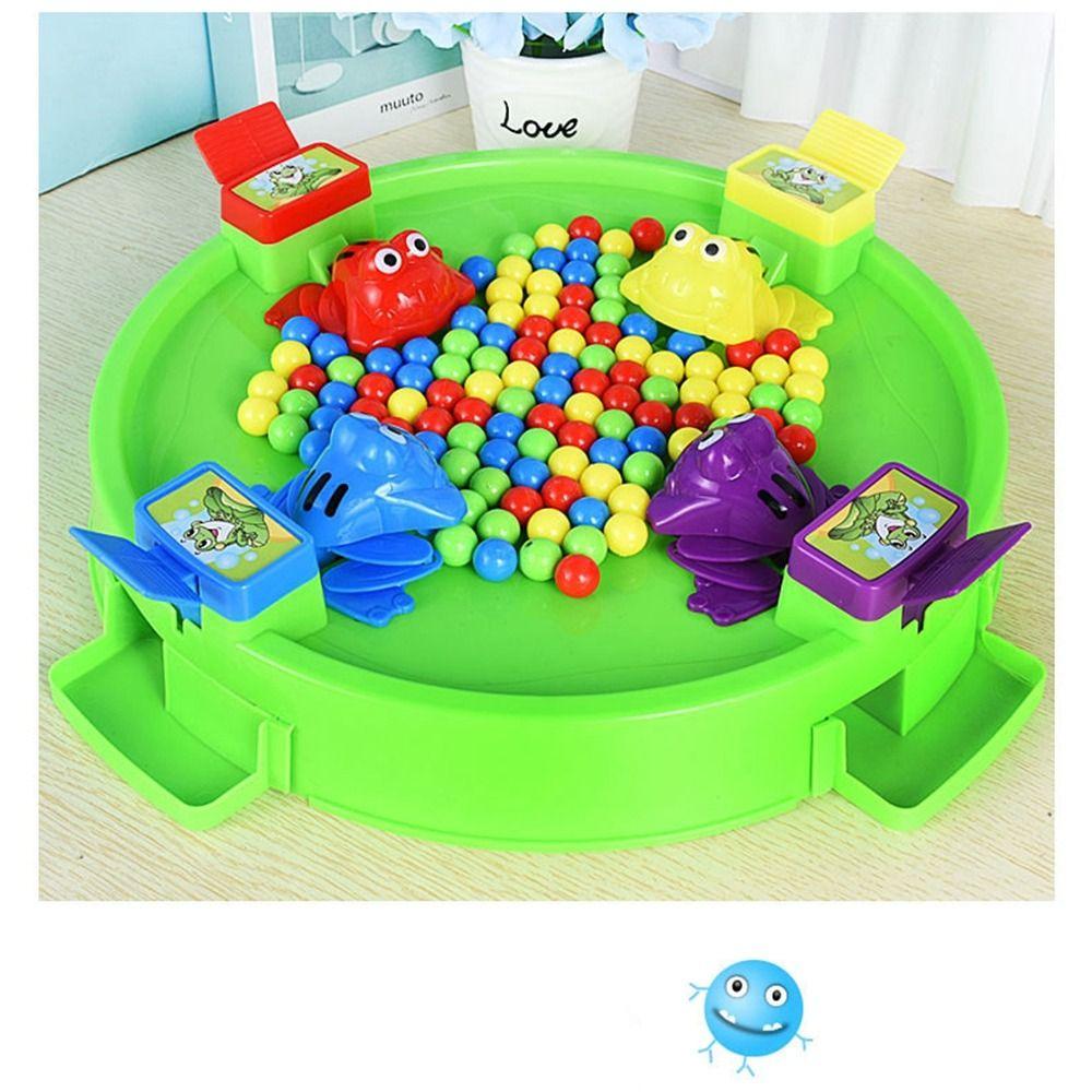 Colorful Beads Frog Snatching Bean Plastic Children's Interactive Puzzle Toy  Party Game