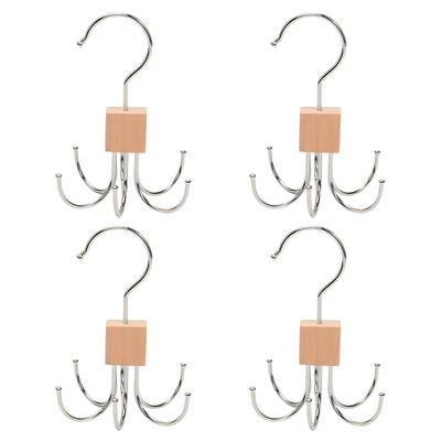 Adzu Necktie Belt Wooden Necktie Skirt Multifunctional Small Item Holds 6 Hats X Hanger, Hanger, Rack, Hanger, Storage, Hanger, Space-Saving, Items,