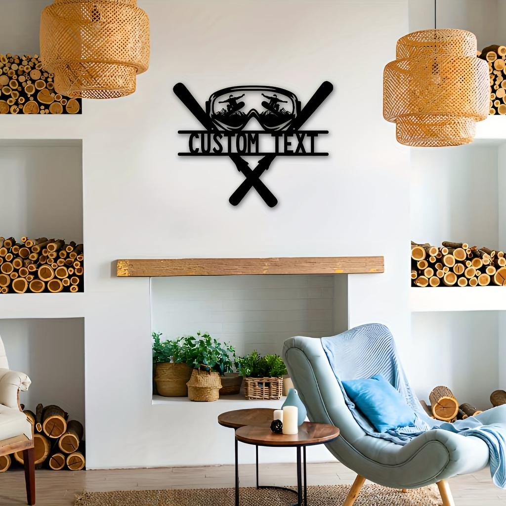 Metal Wall Art Family Name Sign Rustic Home Decor Outdoor Indoor Sculpture Gift