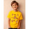 Summer Boys' Fashion Short Sleeve T-Shirt, Cartoon Lion Cartoon Pattern Print Outdoor Casual Top