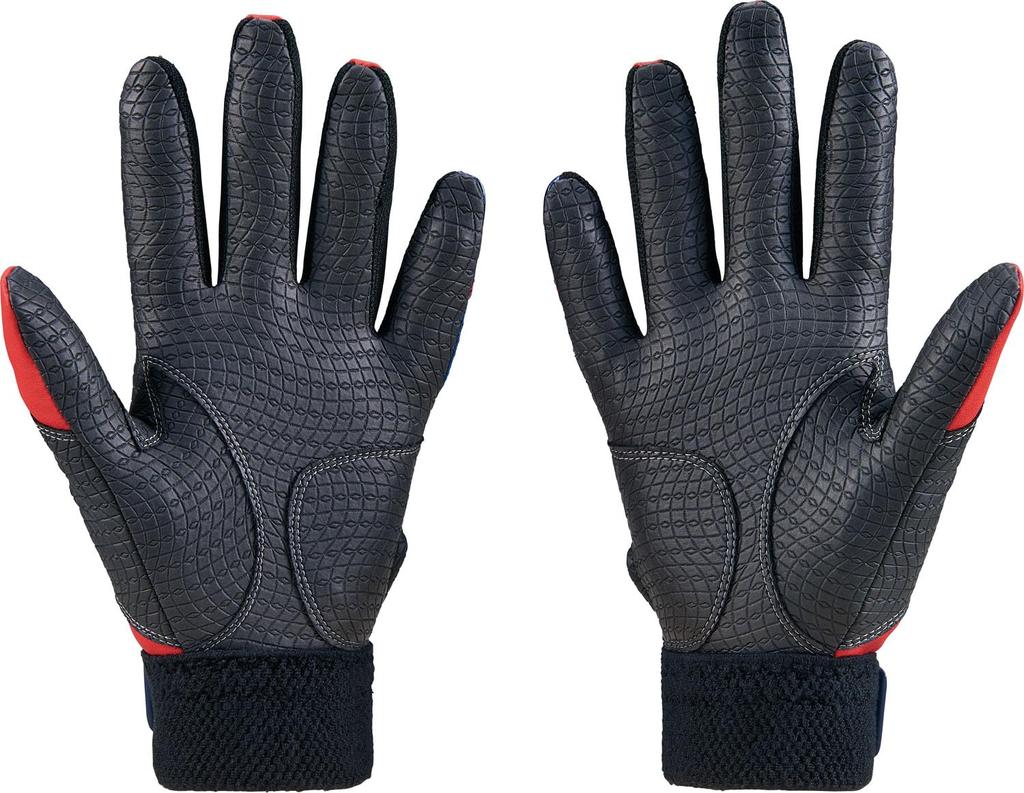ZETT Impact Z Baseball Batting General Red x Navy Size S Gloves, Ambidextrous, Use, (6429), (BG19202B)