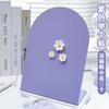 Desktop Magnetic Fluorescent Metal Message Board Vertical Standing Memo For Home Office