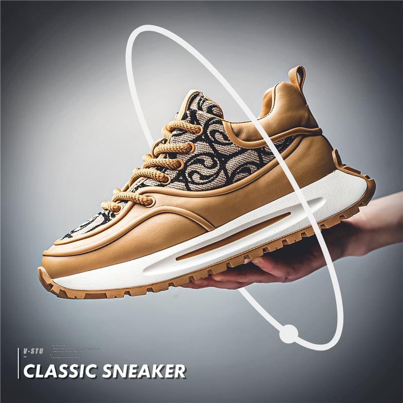 Men's Shoes 2024 Spring New Printing Totem High Value Tide Men's Casual Sneakers