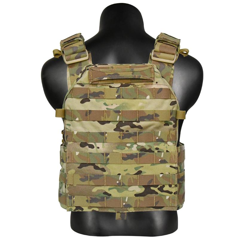 Tactical Vest,Camouflage Tactical Stab Proof Vest with 7.62 Triple Mag Pouch, Plate Carrier, 1000D Nylon, 6094, 7.62mm