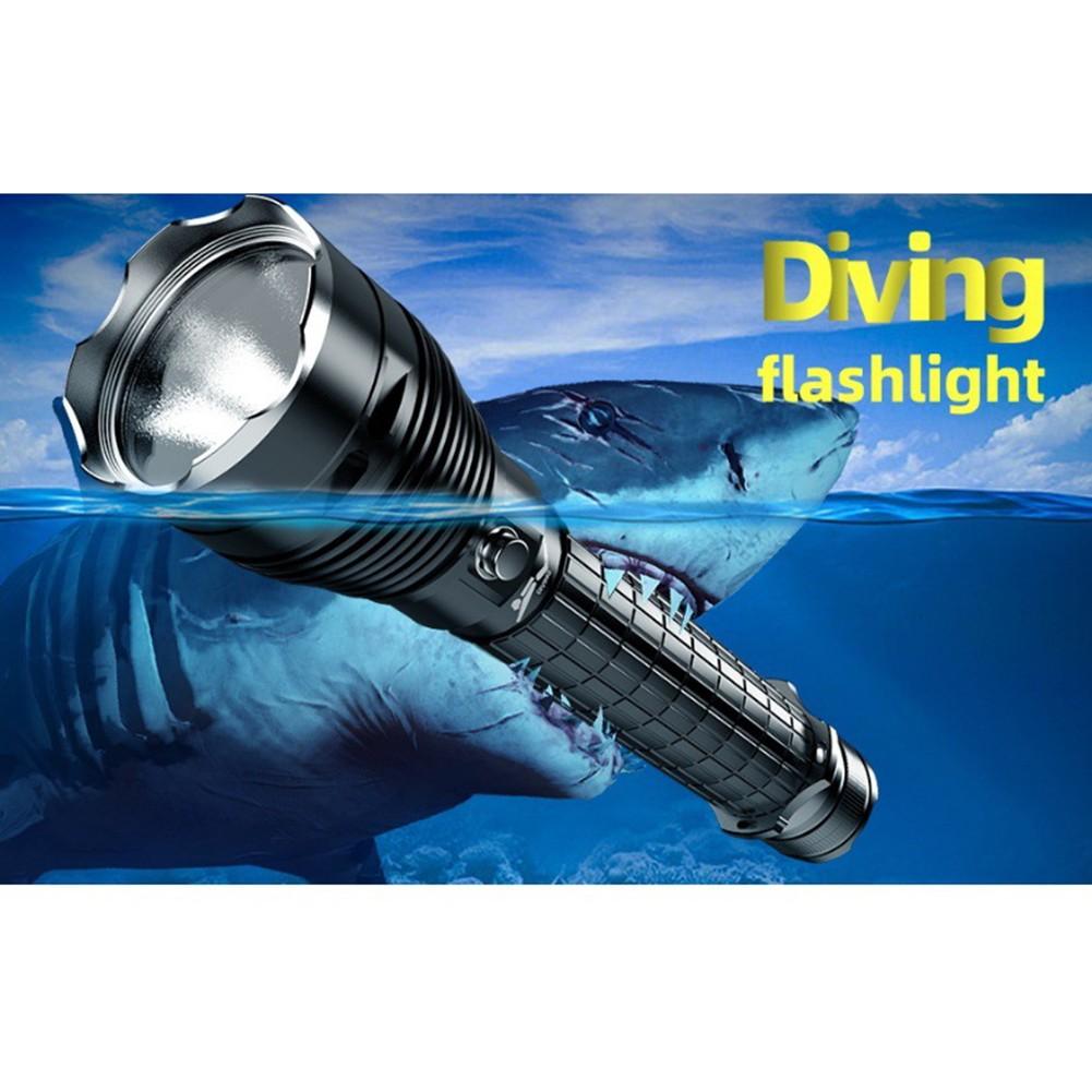 Diving Flashlight P70 LED White Light Button Switch