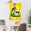 Mr Bean Version Wall Decor Tapestry Art For Pet Memorial Birthdaywedding Party Backdrop Family Gift