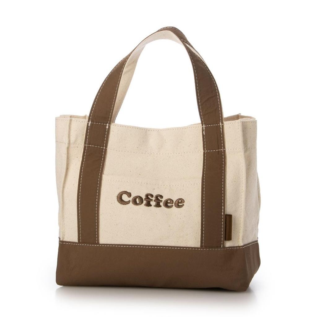Canvas Logo Embroidered Mini Tote