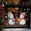 Electrostatic Christmas Decoration Snowman Electrostatic Glass Sticker Electrostatic Adsorption Glue-free Christmas Decoration