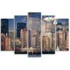Five Piece Picture Canvas Print Panorama New York City