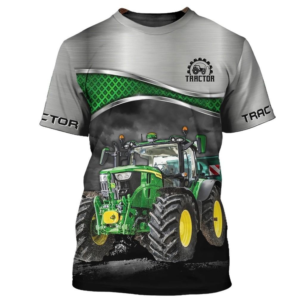 Summer Magrary Farm O-neck T-shirt, Short Sleeved Shirt, Fashionable Wear, Streetwear, Men's Clothing