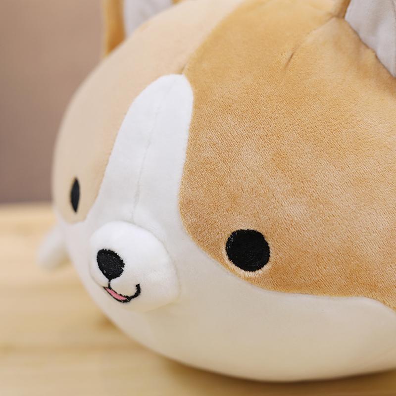 30-60CM Kawaii Fat Corgi Dog Plush Toy Filled Soft Animal Cartoon Pillow Cute Kids Toy Home Decoration Holiday Gifts