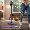 INSE S7P Lila Akku-Stielstaubsauger mit LED-Anzeige und weicher Bürstenrolle