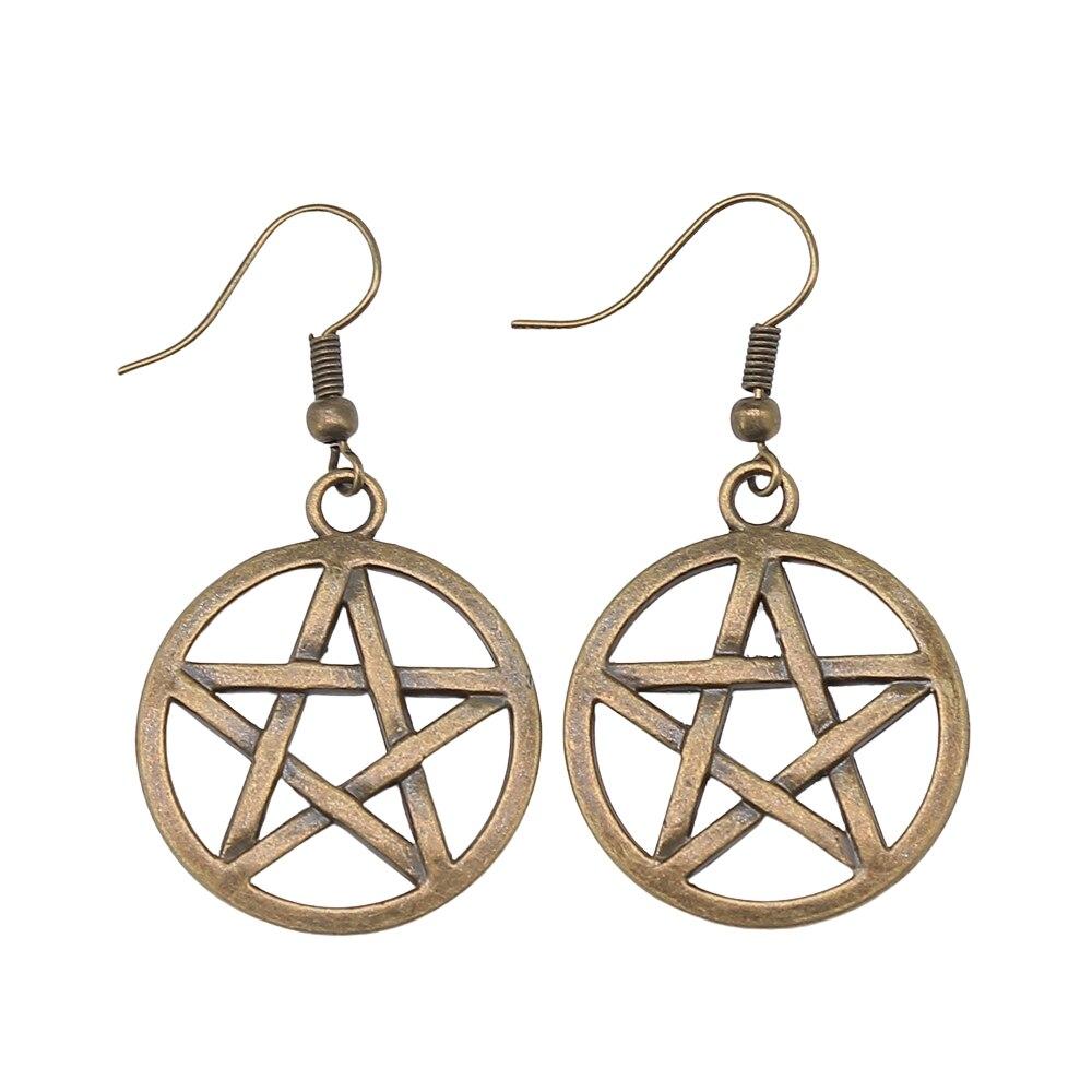 

1 пара подвесок со звездами и луной для женщин, модные серьги, висячие серьги 25mm-A12938