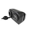 Baza cort cu 2 orificii DC 12V LED Voltmetru digital Priza de curent Impermeabil pentru masina Motocicleta Barca ATV RV