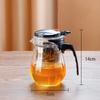 Teapot With Infuser Thickened Glass Heated Resistant Tea Pot One-Button Filtering Tea Separation Kettle Tea Coffee Maker