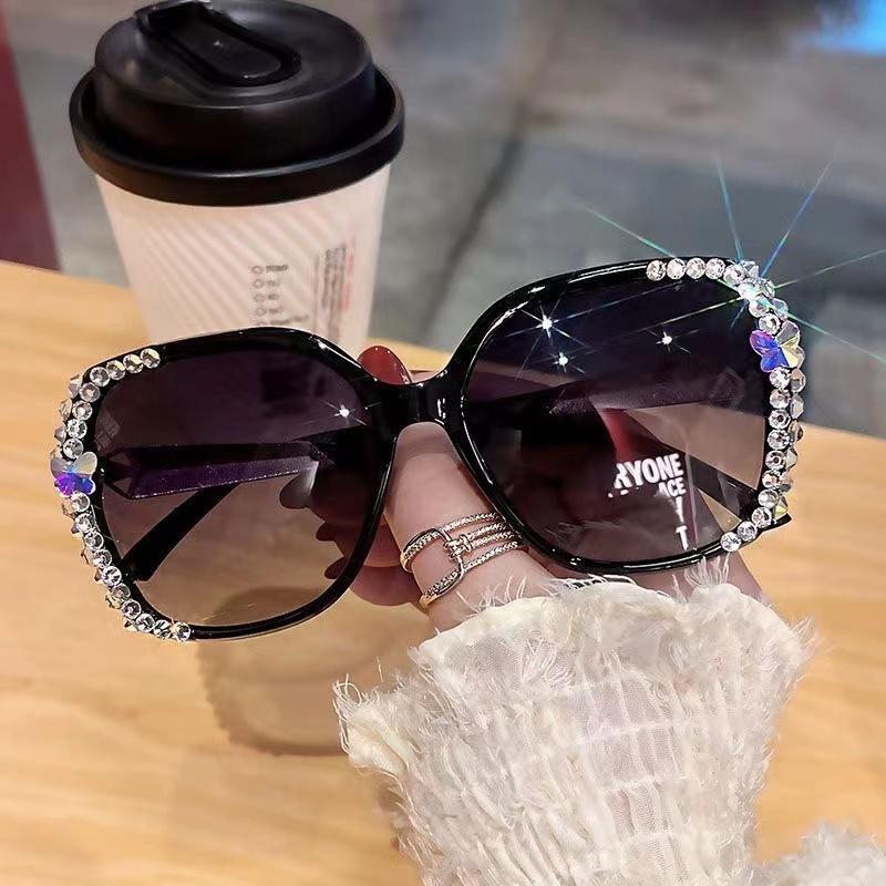 Luxury Diamond Polarized Sunglasses Women Sun Glasses Woman Glasses Vintage Sun Ladies Sun Glas W4W3