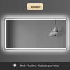 European-Style LED Square Bathroom Mirror with Touchscreen, Anti-Fog, Bluetooth, and Induction Features