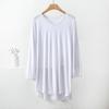Women Plus Size V-Neck Tshirt Loose Casual Summer Top Modal Solid Color Tee Comfortable XL To 8XL T-Shirt