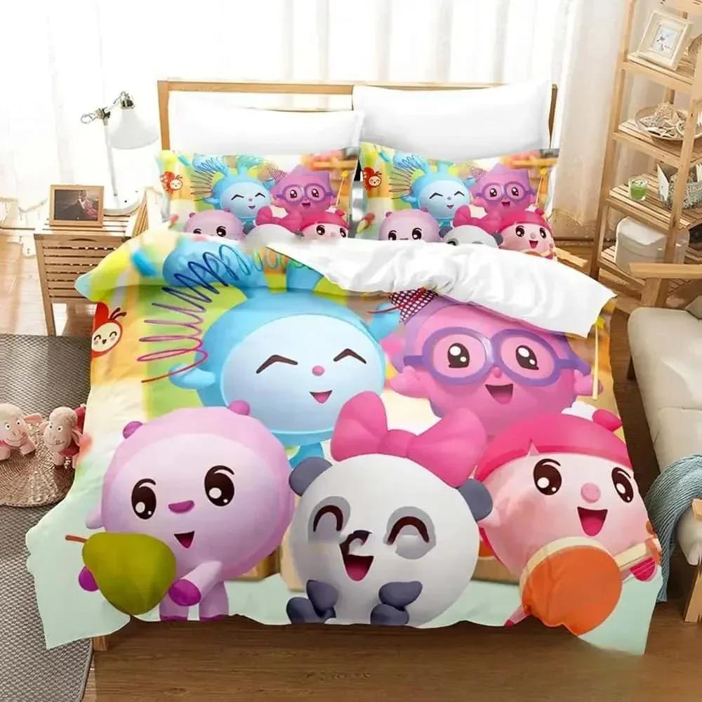 

3D Print Cartoon BabyRiki Bedding Set Boys Girls Twin Queen King Size Duvet Cover Pillowcase Bed boys Adult Home Textiles 70x133cm 2pcs