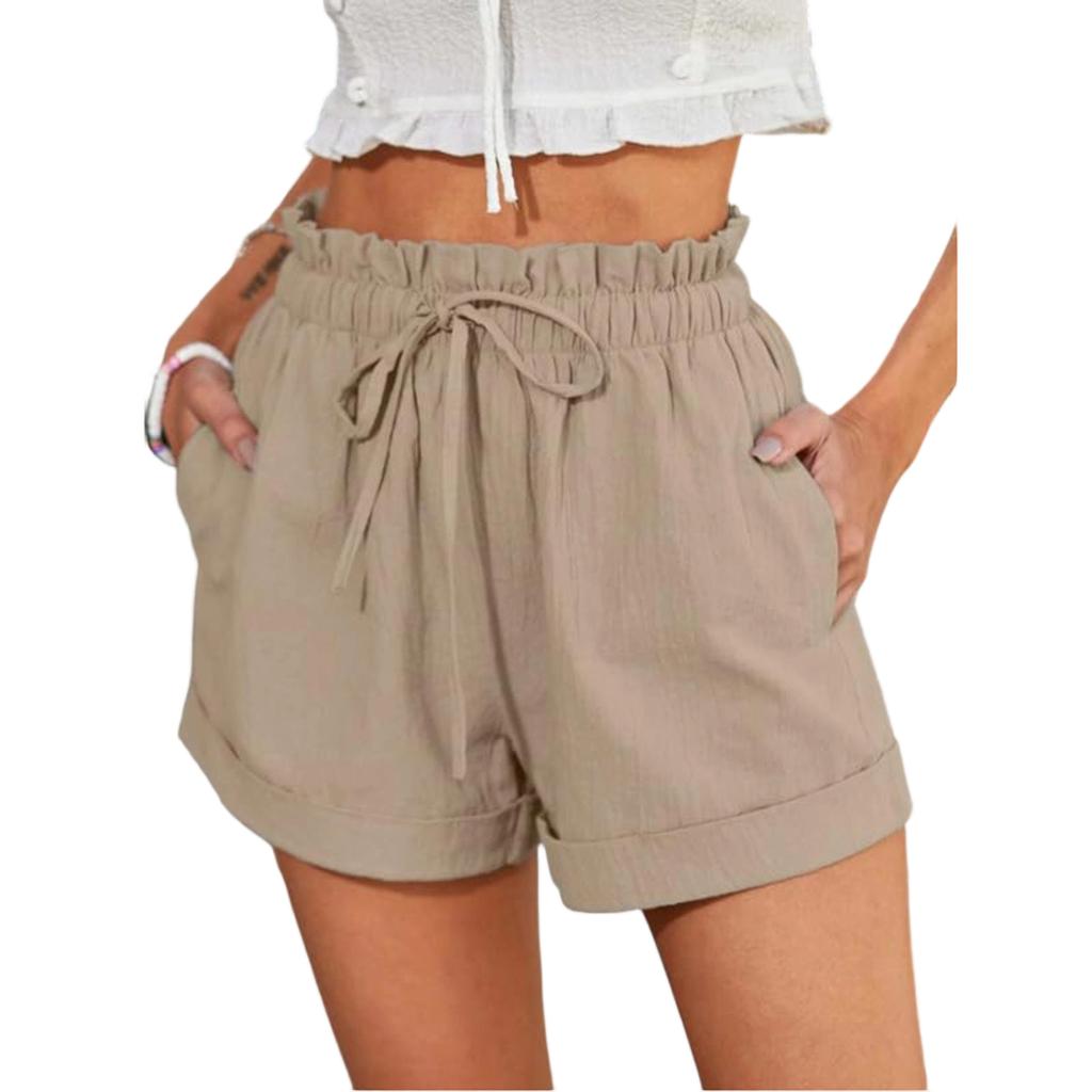 Women's Casual And Comfortable -Color Summer Shorts With Pockets