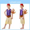 Aladdin Halloween Cosplay Kostüm Anzug Set für Kinder Perfekt für Partys und Comic Con